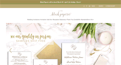 Desktop Screenshot of blushpaperie.com
